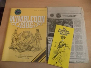 Wimbledon antiguo de colección original década de 1980 programa oficial de tenis 28 de junio de 1986 sexto día - Imagen 1 de 2
