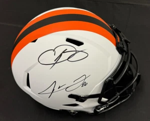 Jarvis Landry Odell Beckham Jr Signed Autographed FS Replica Helmet Beckett - Picture 1 of 8