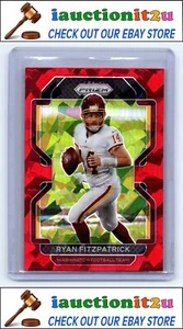 2021 Panini Prizm #211 Ryan Fitzpatrick Red Ice RAW - Picture 1 of 2