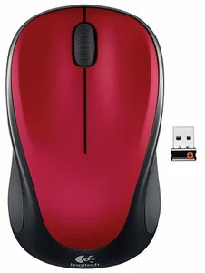 Logitech M317 Wireless Mouse w/ Unifying Receiver for PC & Mac - RED ™ - Picture 1 of 2