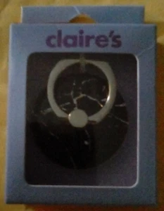 New Claire's Black Marble Ring Stand (cell phones, etc.) - Style Number: 86388 - Zdjęcie 1 z 2