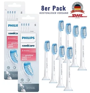 8er-Pack Philips Sonicare Original S Sensitive Standard-Schallzahnbürstenköpfe - Bild 1 von 4