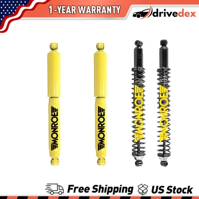 Monroe Shock Absorbers Front Rear Fits 1992 1995 1996 -93 1994 Ford F-250 - Image 1 of 4