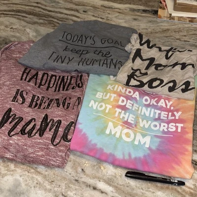 Mom tops size large lot of four - Image 1 of 4