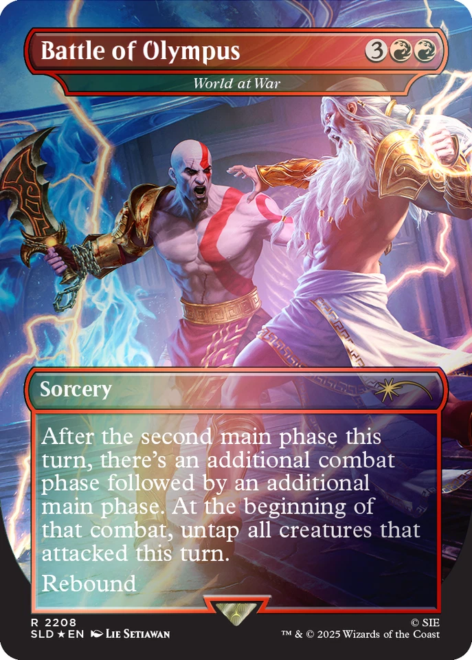 Battle of Olympus (World at War) 🌟 FOIL 🌟God of War 🎮 Secret Lair MTG PRESALE - Image 1 of 1