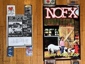 VINTAGE NOFX Heavy Petting Zoo Poster Double Sided & Original Tour Flyer 1996 - Bild 1 von 9