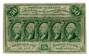 FR. 1312 50 FIFTY CENTS FIRST ISSUE FRACTIONAL CURRENCY - Picture 1 of 2