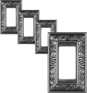 4er Pack Dekorateur Steckdose Abdeckplatte, Paisley Muster Deko Schalter Platten an - Bild 1 von 9