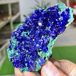 66G BEST NATURAL Azurite/Malachite crystal slice minerals specimens - Picture 1 of 19