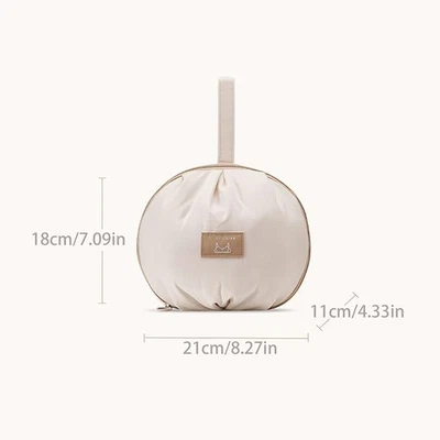 Roupa íntima portátil de viagem meias sutiã bolsa organizadora bolsa de mão de fibra de poliéster - Imagem 1 de 4