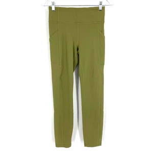 Apretado Lululemon Invigorate tiro alto 25" verde bronce talla 4 - Imagen 1 de 6