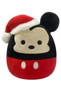 Squishmallows Disney Holiday Mickey Mouse 9,5" Nikolausmütze 2022 Neu mit Etikett - Bild 1 von 5