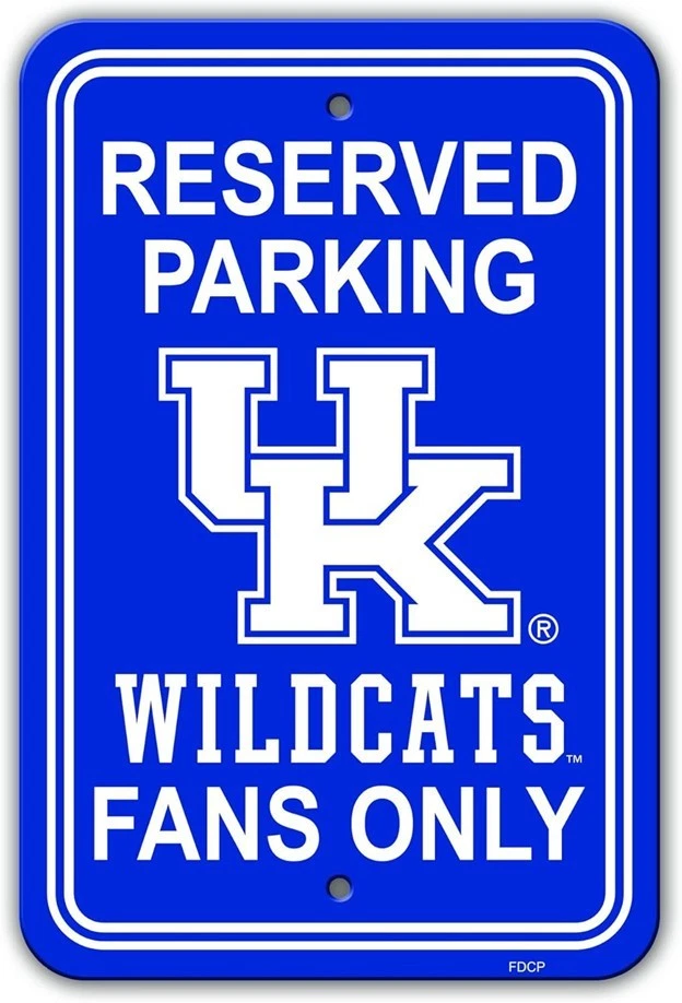 Kentucky Wildcats 12" x 18" Reserved Parking Plastic Sign - NCAA - Image 1 of 1