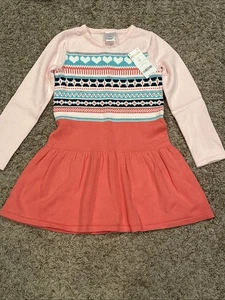 Brand New Girls Gymboree Outlet Sweater Dress Sz 6. Adorable Top Pattern NWTs  - Picture 1 of 4