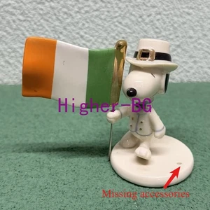 1pcs Lenox Snoopy St Patrick's Day Ireland Irish 2.36inch Ceramic No Box - Picture 1 of 4