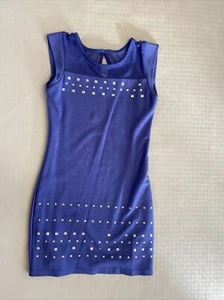 Nicole Miller Girl’s Dress Party Embellished Sleeveless Size 8 Blue - Picture 1 of 5
