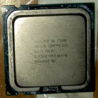 CPU INTEL CORE 2 DUO E7500 SLGTE, 2.93GHz, LGA775 - Image 1 of 3