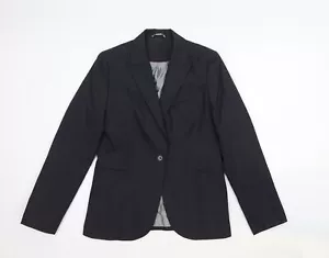 Austin Reed Womens Grey Cotton BlendSuit Jacket Size 12 - Picture 1 of 10