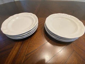 Vintage Pfaltzgraff Gazebo White Salad Plates 7.25in Discontinued Set of 2 - Bild 1 von 2