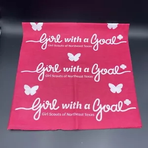 Pfadfinderinnen Bandana rosa Schmetterlinge Keks Saison Auszeichnungen Buff Haartuch - Bild 1 von 3