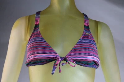 ROXY MUJER "RIO HALTER" TOP BIKINI RAYAS MULTICOLOR SEPARADO Talla Grande Foto 1 de 3