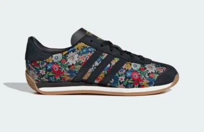Adidas x Liberty London Country OG Donna Nero e Floreale - Nuove con scatola