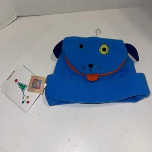 NEW NOS Vintage Gymboree Fleece Dog Puppet Blue Hat - Picture 1 of 7