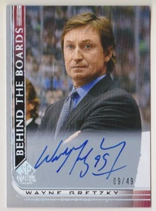 2020-21 SP Signature Edition Wayne Gretzky /49 Auto Legends Behind The Boards - Picture 1 of 2