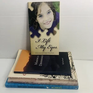 5 Lot Religious Inspirational Books and Booklets I Lift My Eyes, Making a Differ - Picture 1 of 4