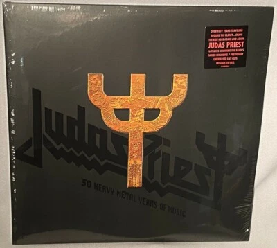 LP JUDAS PRIEST 50 Heavy Metal Years (2LPs Vinyl, 2021) NEW MINT SEALED - Image 1 of 2