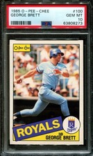 1985 O-Pee-Chee #100 - George Brett PSA 10 GEM MINT - ROYALS HOF   LOW POP