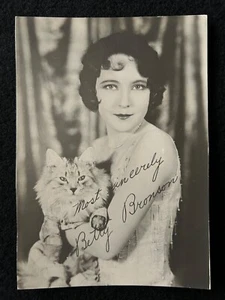 BETTY BRONSON Vintage SIlent Film Actress Signed Photo - Imagen 1 de 3