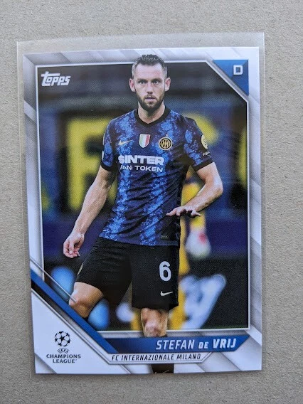 2021-22 Topps UEFA Champions League Stefan de Vrij  Intl Milano #93 Card - Image 1 of 1