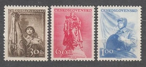 CZECHOSLOVAKIA 1956 **MNH SC#744/46 set, “The Construction and Defense of our .. - Imagen 1 de 1