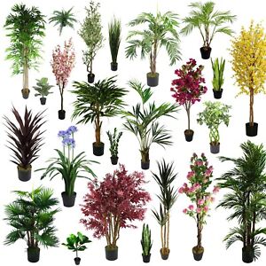 LARGE Artificial Palm Trees, Ficus Plants, Bamboo Tropical Yukka ULTRA REALISTIC