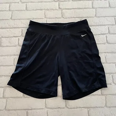 Nike Tight Shorts Womens Medium M 8-10 Gym Sports Trainning Running Black • 12.19€