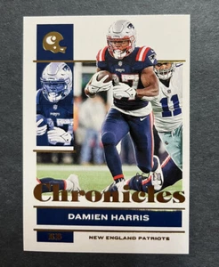 2021 Panini Chronicles Damien Harris #81 New England Patriots Gold Parallel /10 - Picture 1 of 2