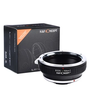 K&F Concept adapter for Canon EF EF-S mount lens to Nikon 1 camera V1 J1 - Picture 1 of 8