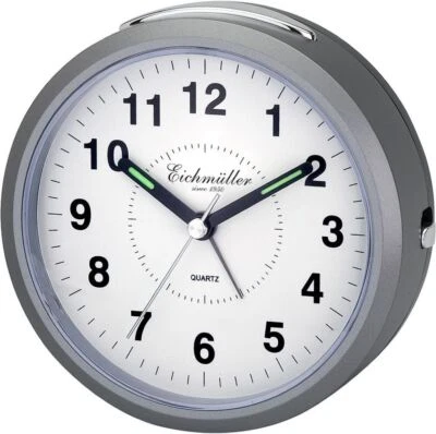 Eichmüller Despertador Mecanismo de Cuarzo Repetición de Alarma Gris Plástico - Imagen 1 de 2