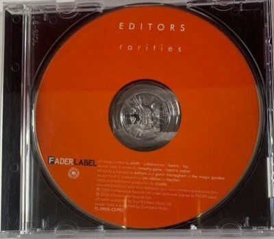 Editors, Rarities, CD, 5 Track EP, Rare - Image 1 of 2