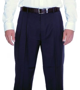 NIKE GOLF men's pants; NAVY BLUE, Pleat front, Unhemmed; Mult sizes; 783293 - Picture 1 of 7