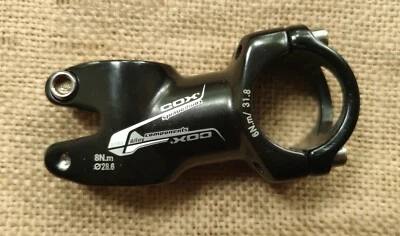 Cox short reach black alloy ahead stem 1 1/8" / 55mm / 31.8mm for track road - Bild 1 von 4