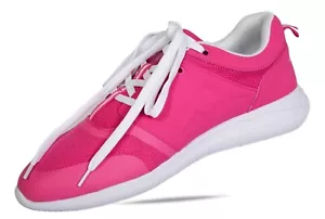 Henselite HL74 Metro Ladies Lawn Bowls Shoe - Magenta Size 8 - Picture 1 of 1