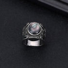 Handmade Abalone Shell Statement Ring For Men Women Party Jewelry Gift Size 6-11
