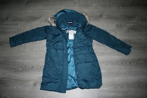 Lands' End Women's 600 Down Winter Coat Sz Small Dark Blue Teal New with Tags - Picture 1 of 5