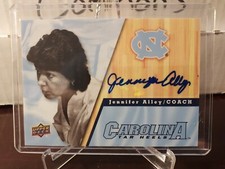 2010-11 UD North Carolina Basketball Auto Jennifer Alley #39 Auto