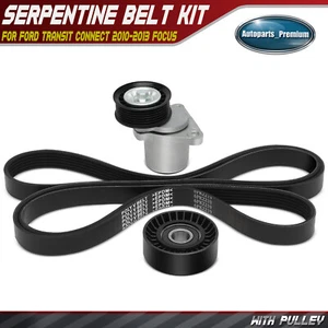 3x Serpentine Belt Drive Component Kit for Ford Transit Connect 2010-2013 Focus - Bild 1 von 13