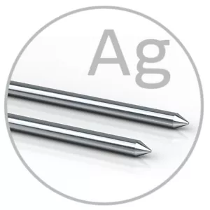 Silber-Elektroden Silber-Stäbe für Ionic-Pulser - Kolloidales Silber herstellen - Bild 1 von 7