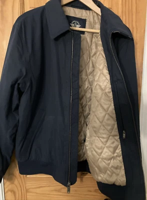 DOCKERS Men's Golf Bomber Navy Jacket Size Small NWT Retail $140 - Image 1 of 4