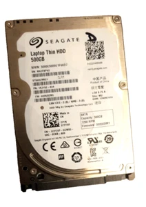 500GB 2.5" SATA Hard Drive for Laptop Windows 10 Pro 64 Bit Preinstalled Thin - Afbeelding 1 van 3